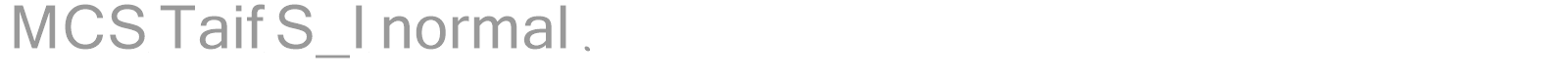 MCS Taif S_I normal. font preview